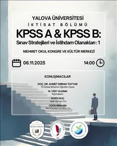 KPSS A & KPSS B: Sınav Stratejileri ve İstihdam Olanakları: 1 Etkinliği Düzenlenecektir